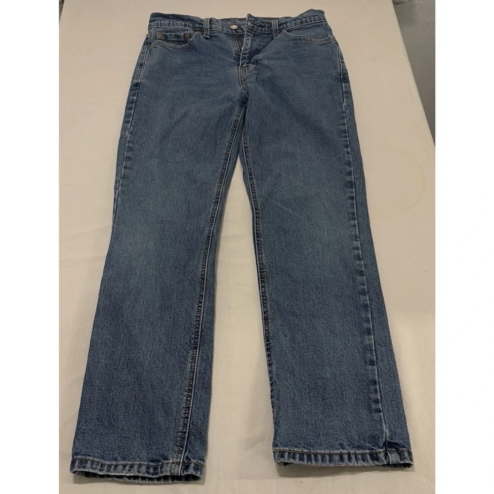 Levis Premium 541 Athletic Taper Jeans Mens 30x30 Medium Wash Blue Stretch Denim